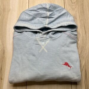 Tommy Bahama Tobago Bay Horizon Pullover Hoodie Ombré Blue Mens Size Medium